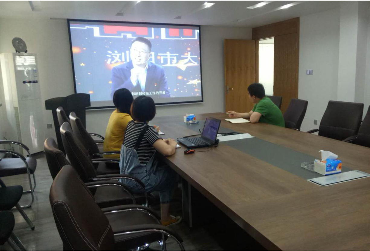 中共湖南公共安全工程有限公司支部委员会组织党员代表收看网络课堂视频